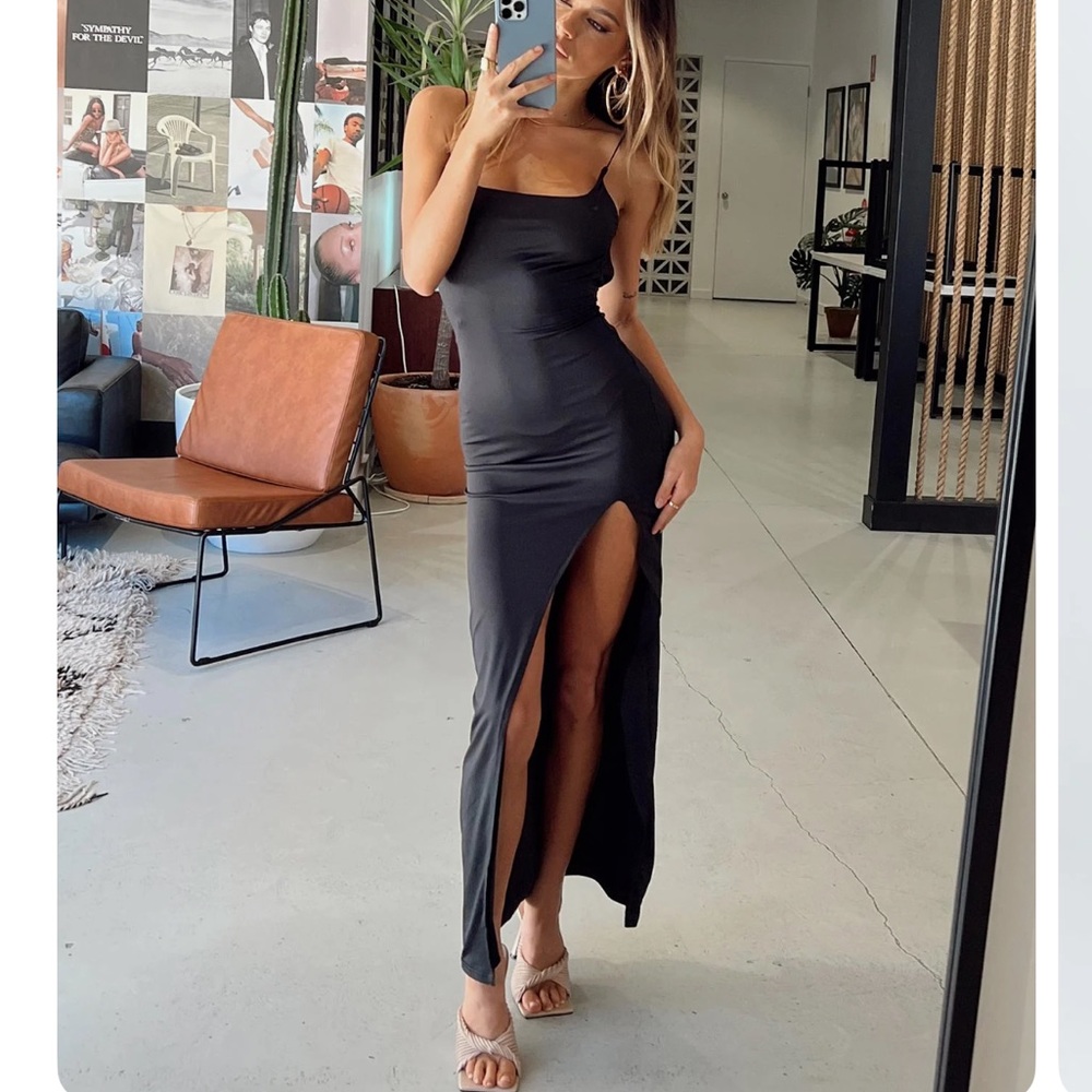 Princess Polly Jonesy Maxi Dress in black